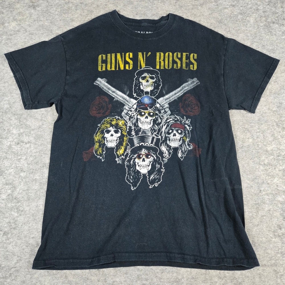 Guns N Roses Mens Black Not In This Lifetime Tour Graphic T-Shirt Medium